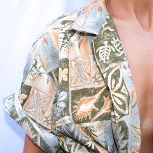 vintage hawaiian dad button down